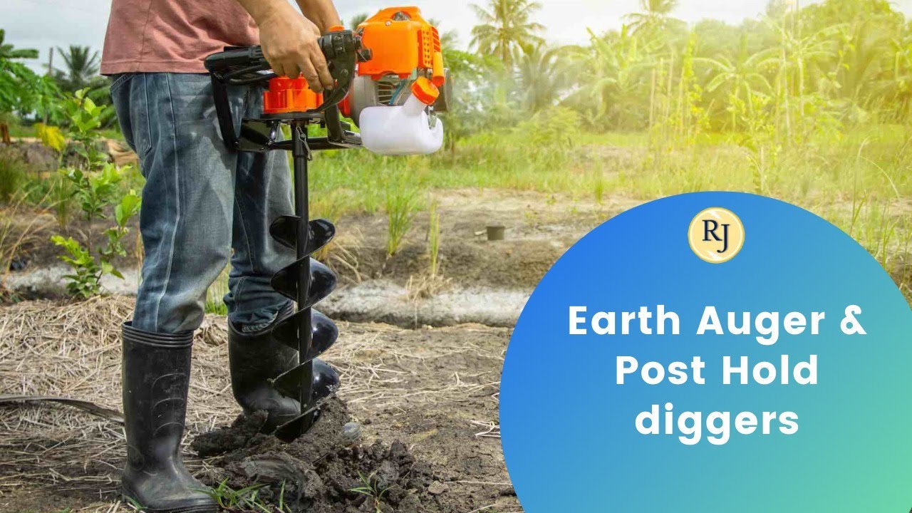 Earth Auger / Post Hole Digger / Trolley Type Earth Auger Machine / RJ Electronics