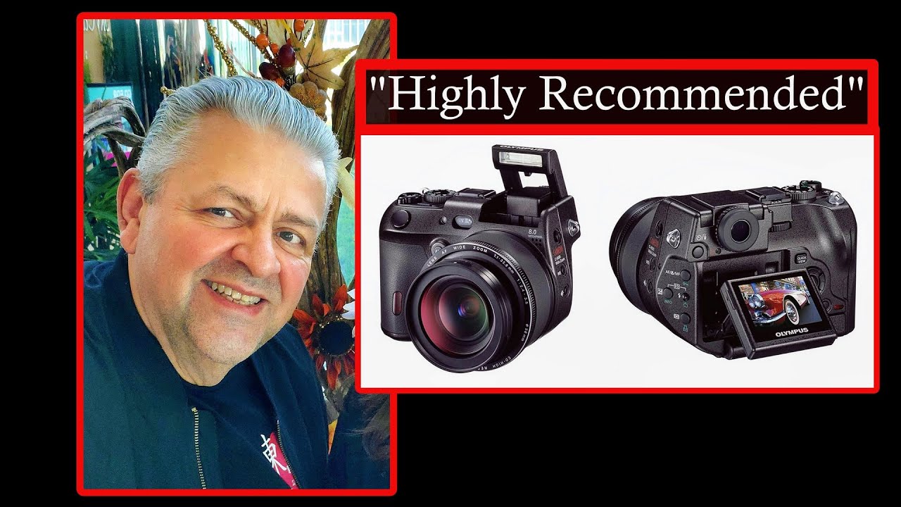 $120. Olympus c8080 Wide Zoom Mirrorless Camera CCD Film Like Sensor 28-140mm lens Review Class 361