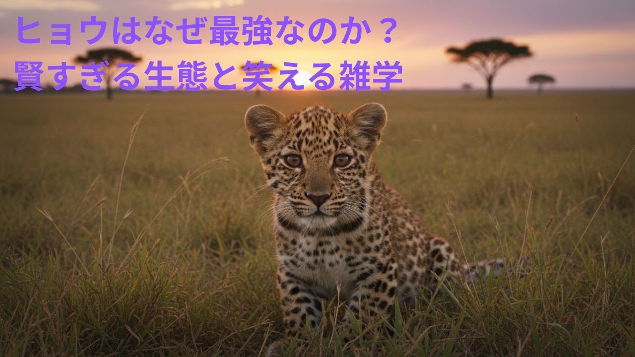 ヒョウの面白すぎる生態と驚きの雑学