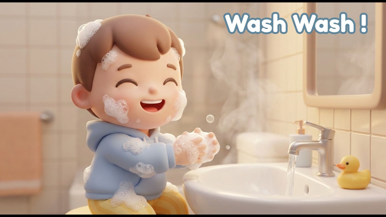 Leo Washes His Hands 🫧 | Clean Hands Song for Toddlers