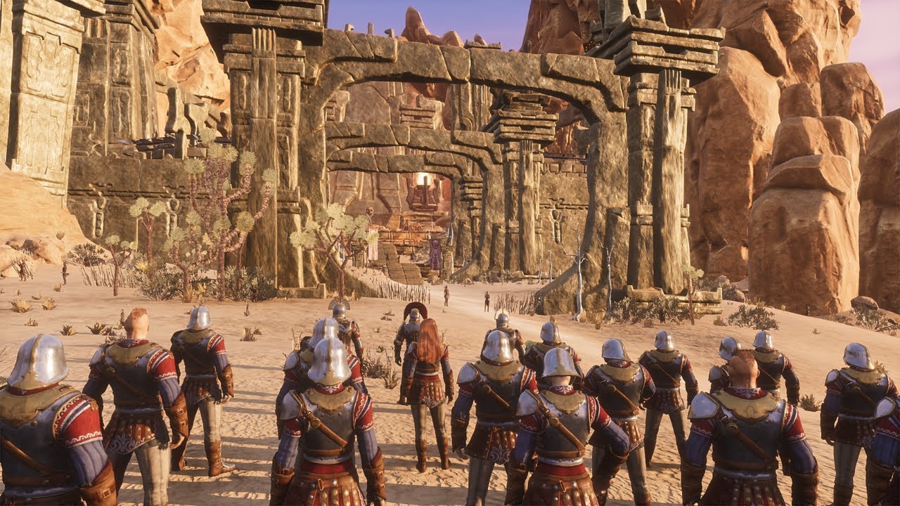 Imperial Army VS Darfari Cannibals - Conan Exiles NPC Battle