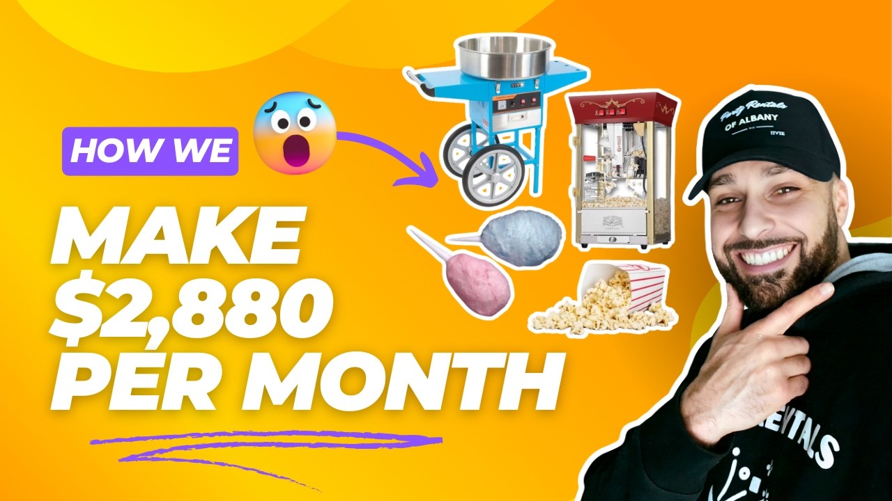 Start A Popcorn And Cotton Candy Concessions Rental Business