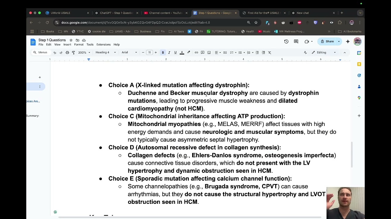 STEP 1 Prep # 20 - CARDIO - Hypertrophic Cardiomyopathy