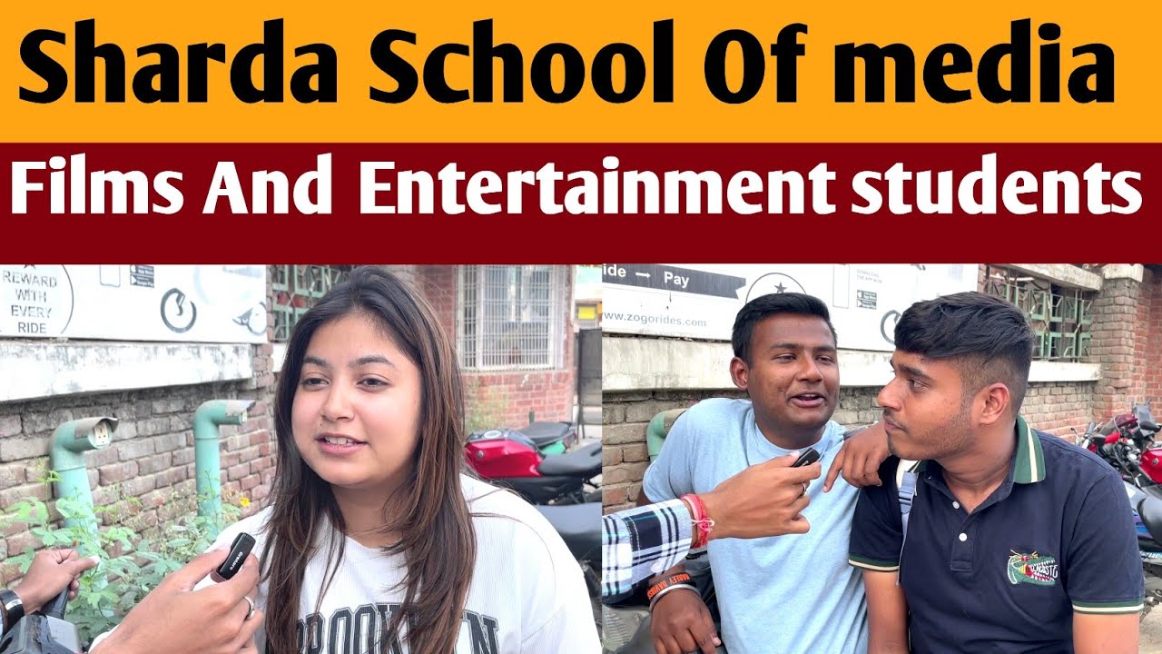 Asking funny questions to Journalism and Mass Communication students of  Sharda University 😜🤭