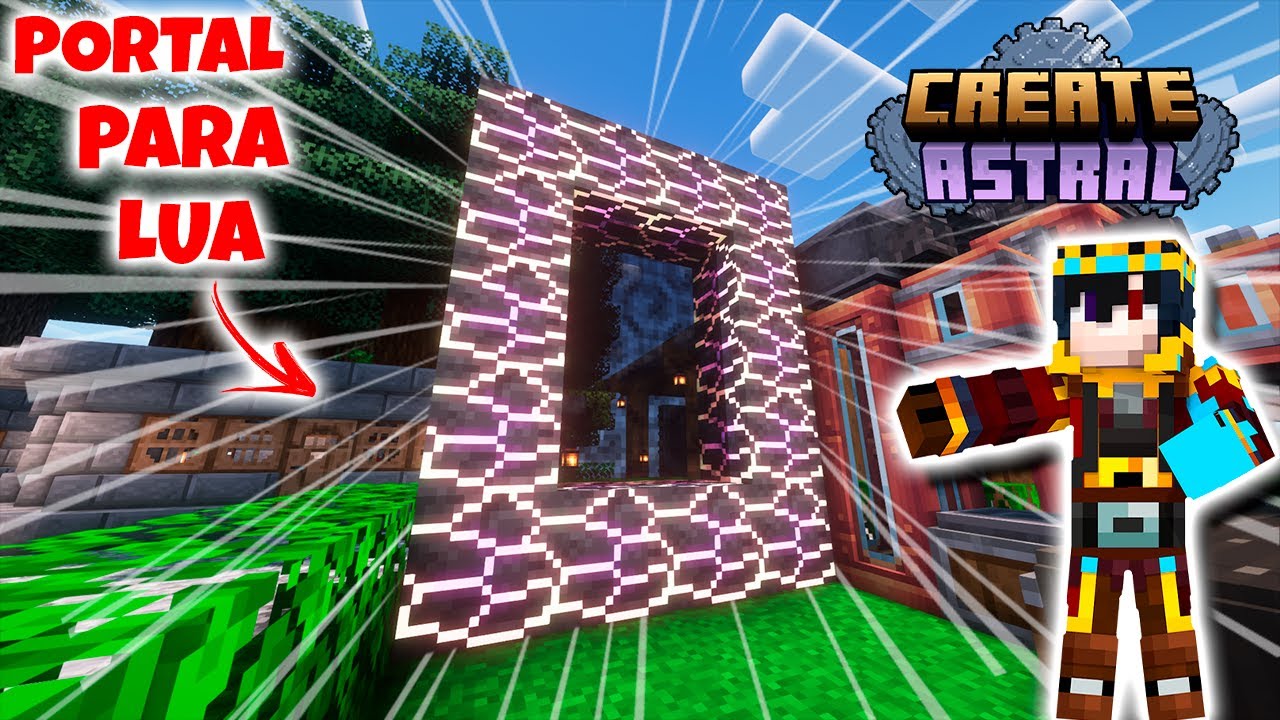 FINALMENTE PORTAL PARA A LUA | CREATE ASTRAL - EP 09 - Patrickagem Labs