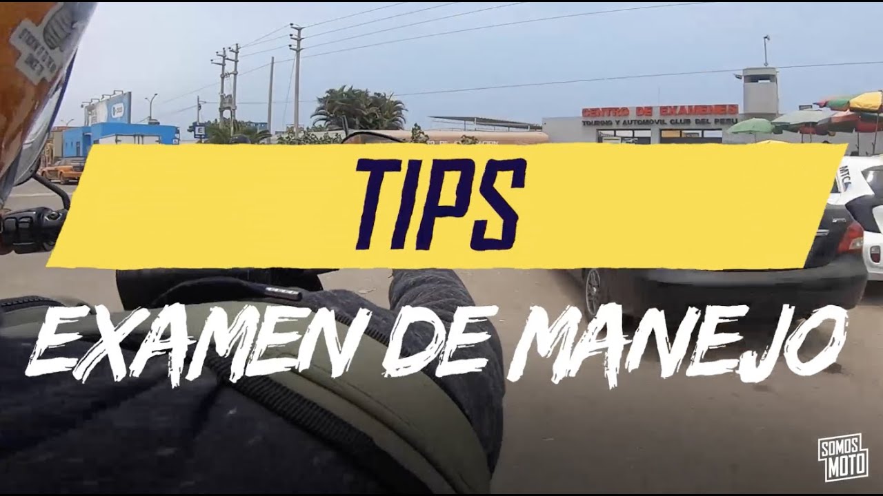 Examen de manejo en moto - Circuito y consejos con Somos Moto