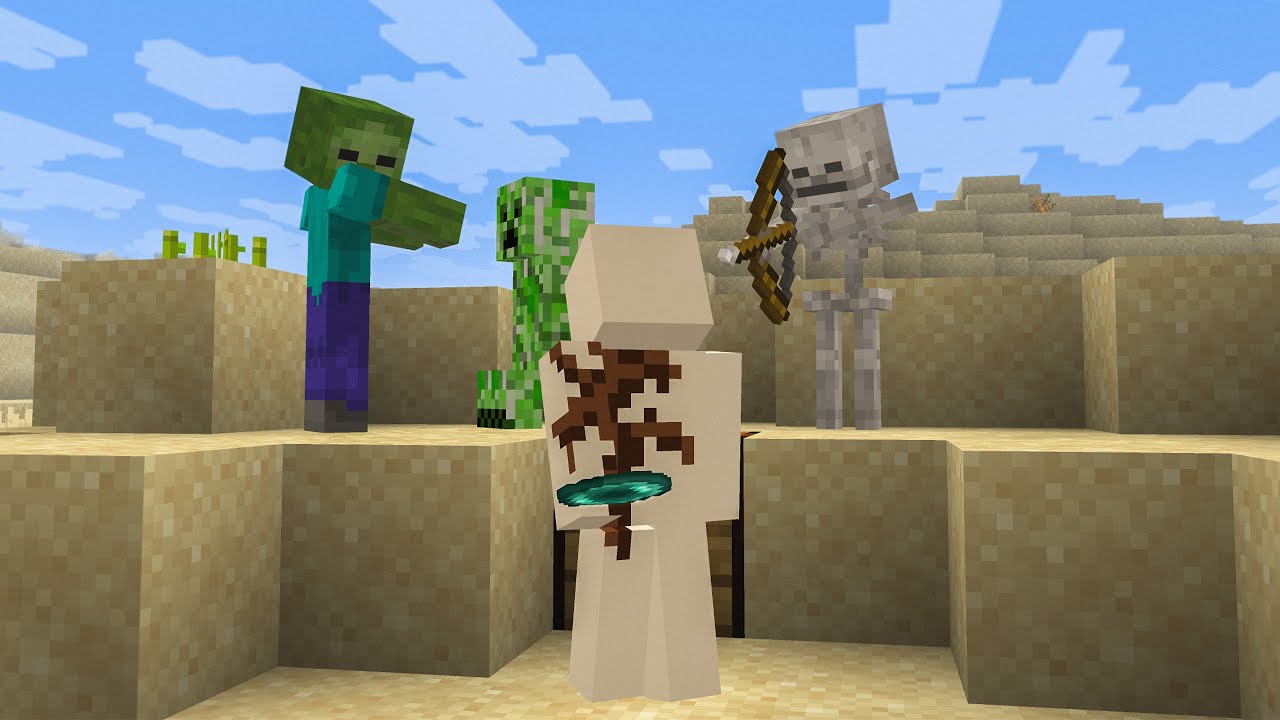 Minecraft, but I'm RANDOMLY TELEPORTED to Mobs