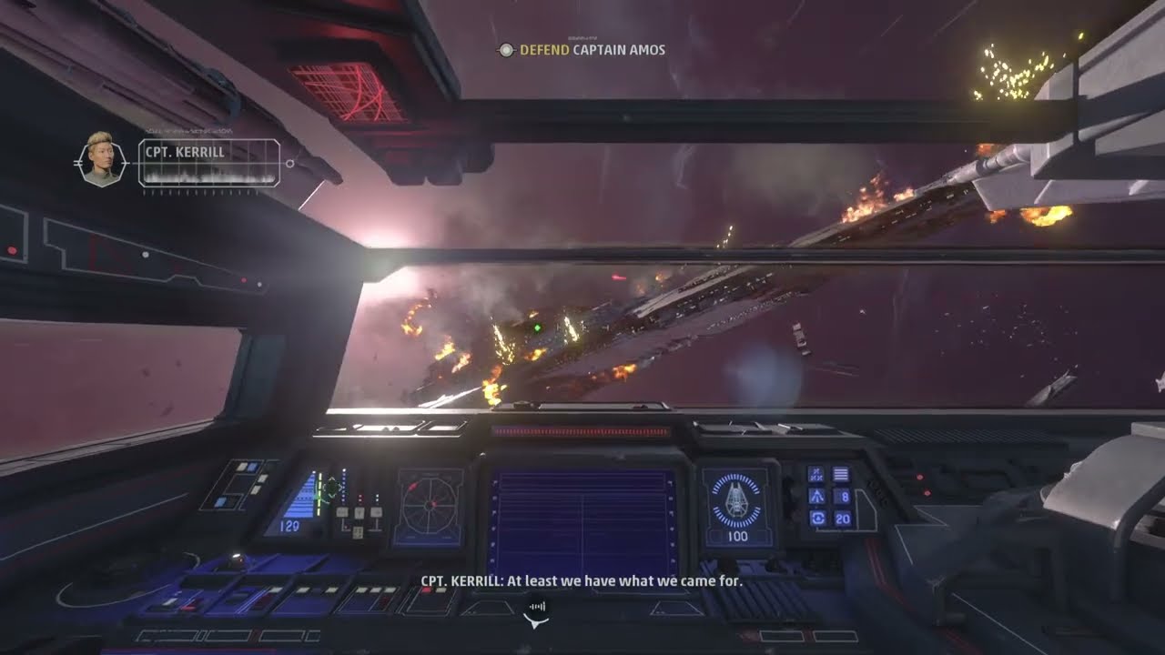 Captain Amos Goes Down With His Ship (STAR WARS Squadrons PS5)