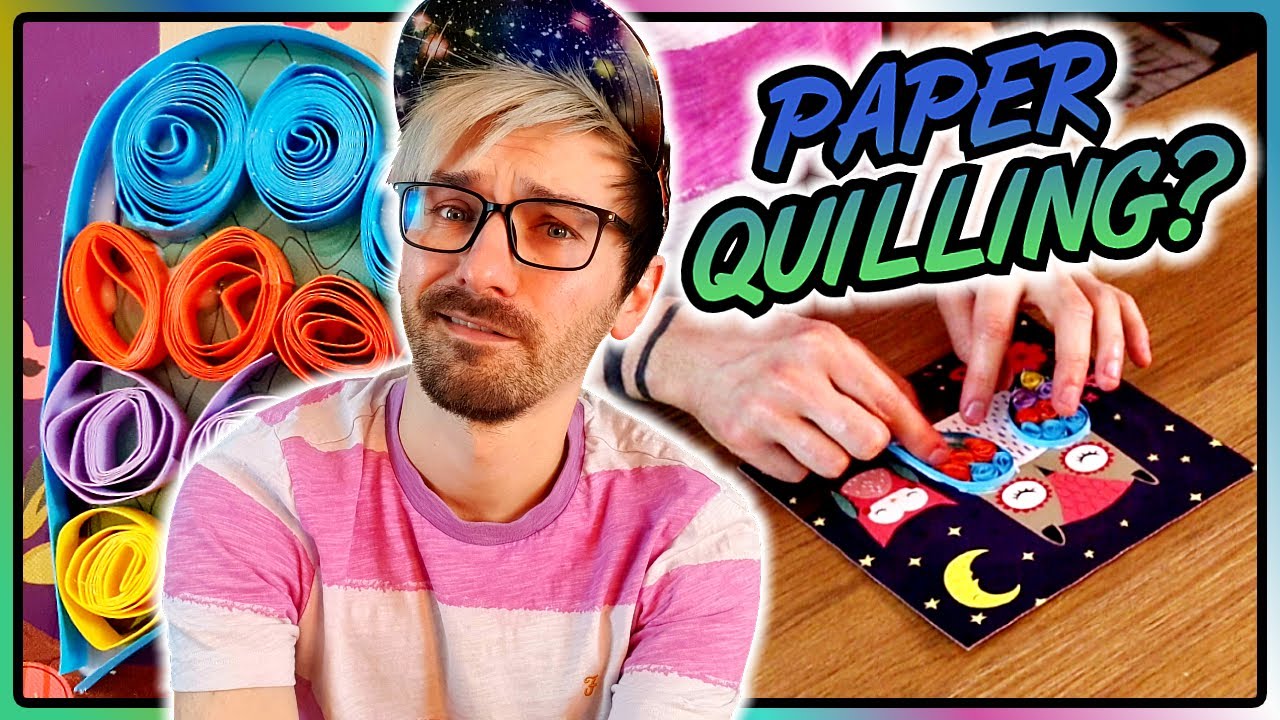 Trying Paper Quilling For The First Time (Paper Quilling Craft Kit For Beginners)