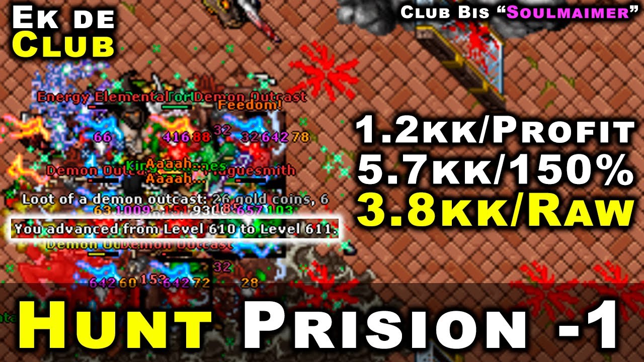 😎Ek de Club/Soulmaimer (600+)😎 - Hunt Prision -1 - Hunt esquecida pelos players ainda da bom?✌🤑