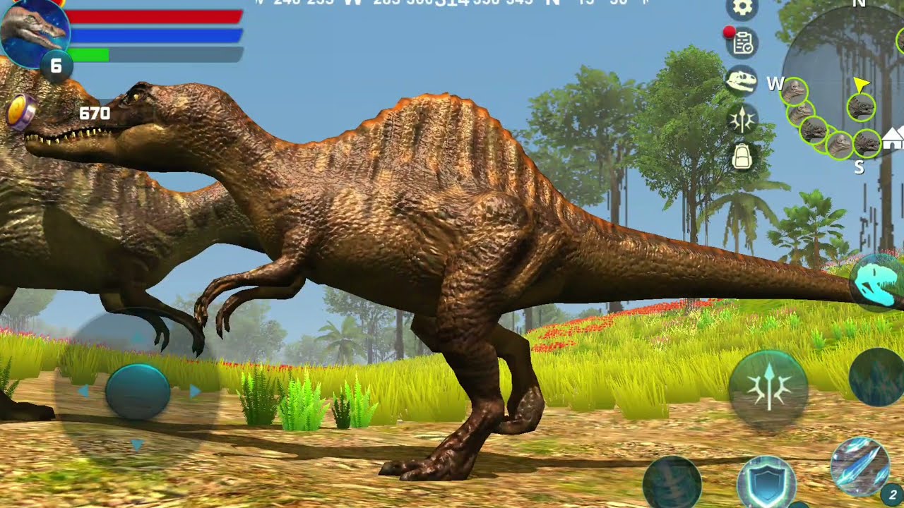 Best Dino Games - Spinosaurus Simulator Android Gameplay  Dinosaur Sim Game
