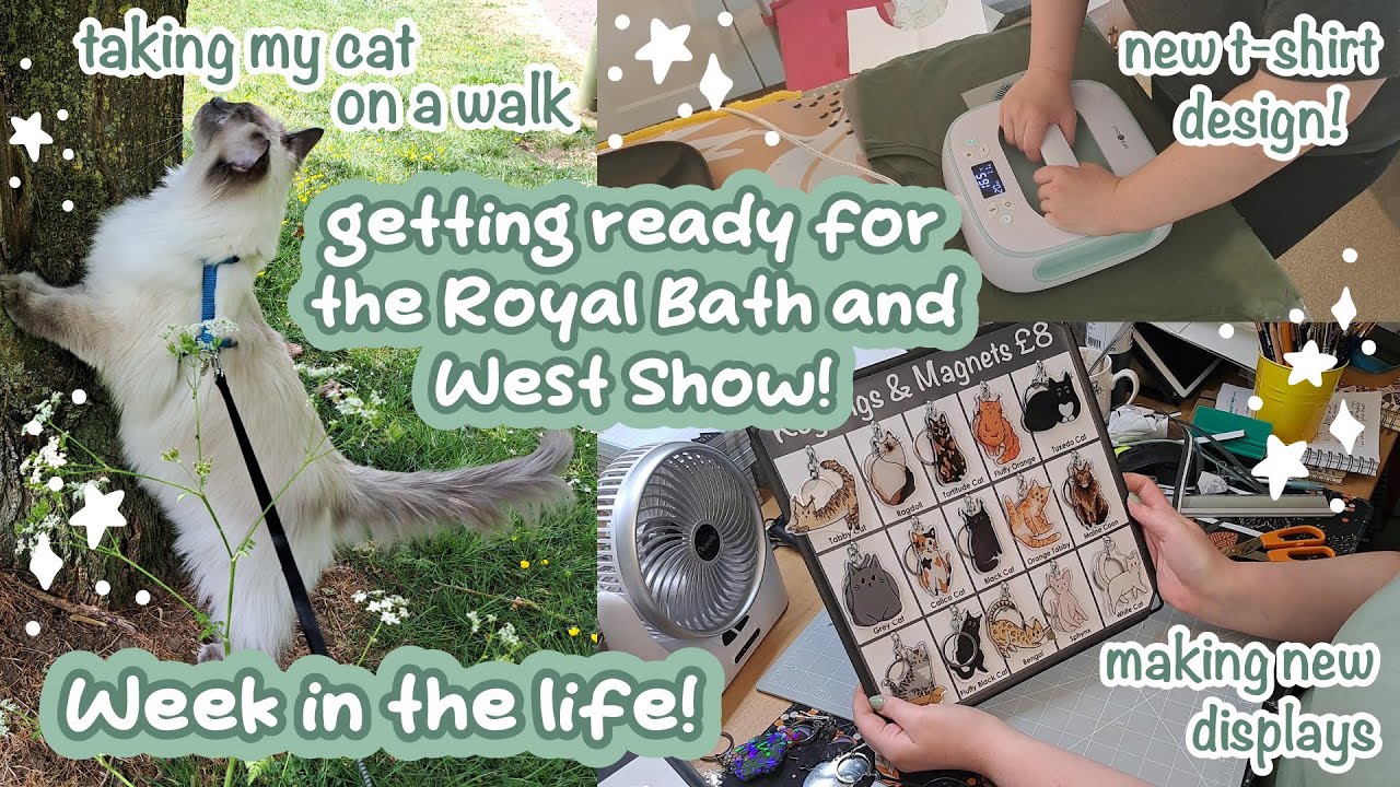 Getting ready for the Royal Bath & West Show 🐈 small art business week in the life