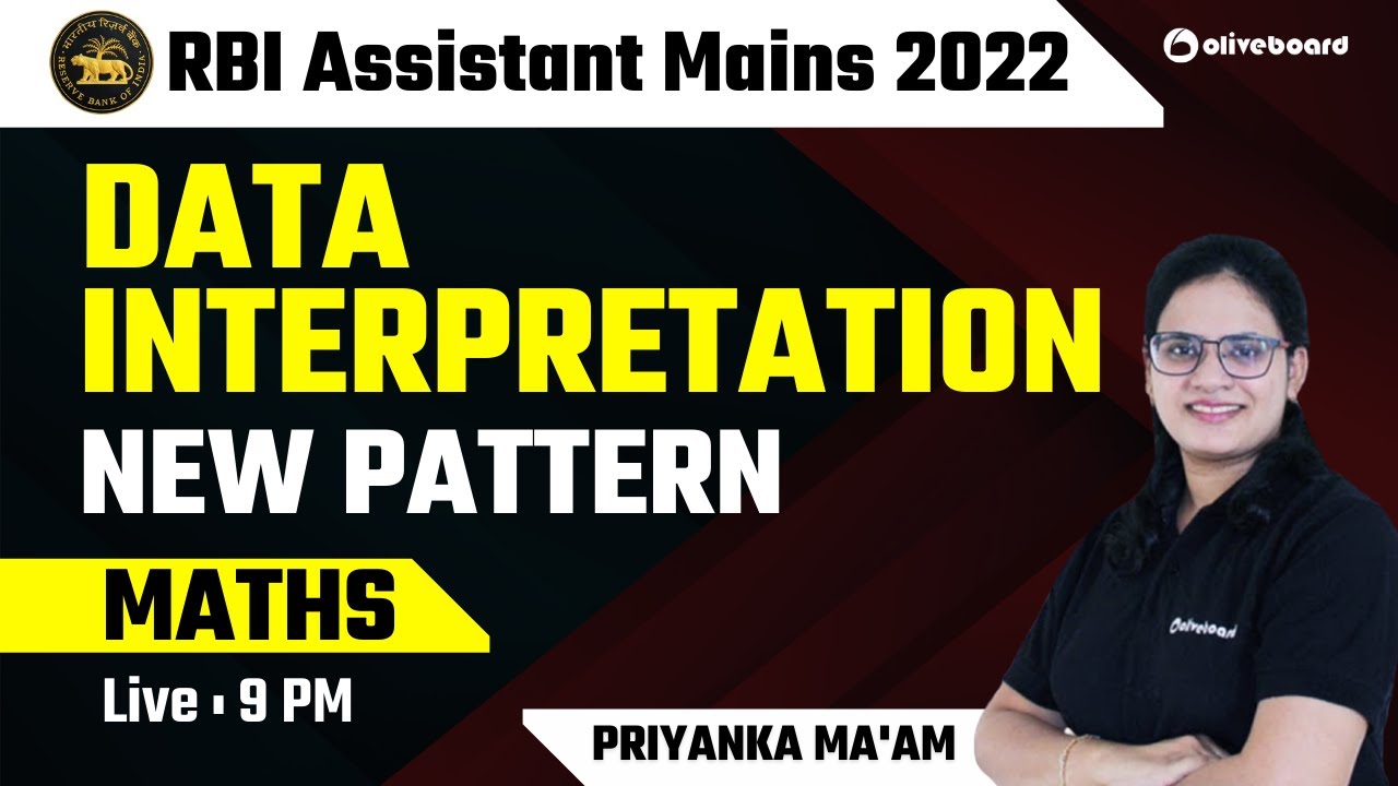 RBI Assistant Mains 2022 | Data Interpretation | New Pattern | By Priyanka Ma'am