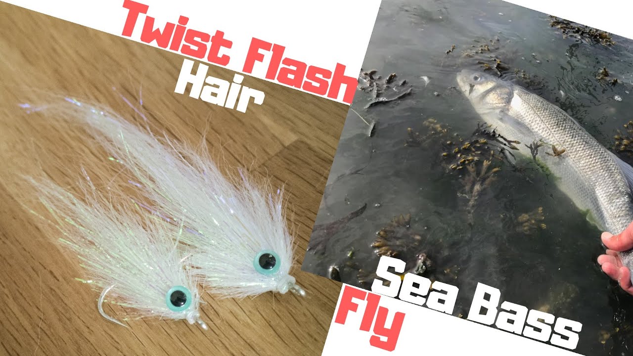 Sybai Twist Flash Hair Streamer - Sea Bass and Perch Fly