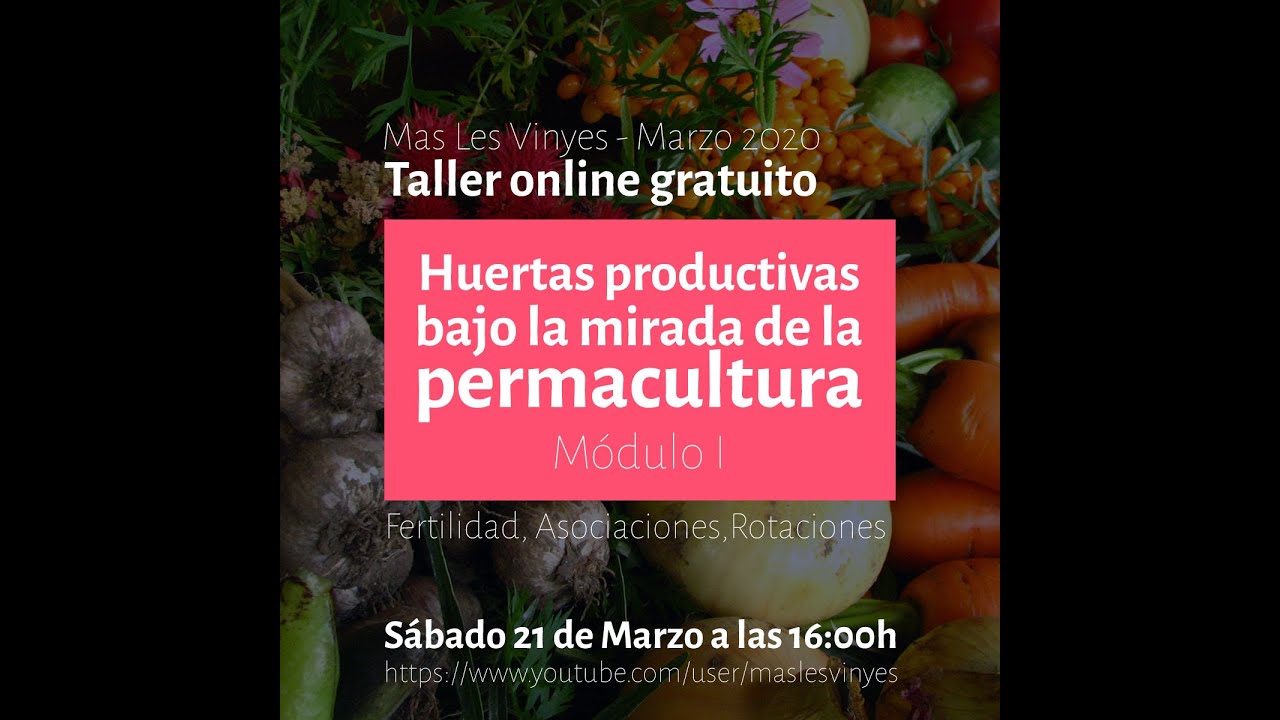 Curso de huerto ecológico: fertilidad, asociaciones y rotaciones - módulo 1