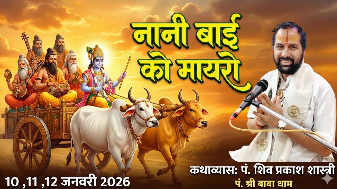 🔴 Live Day 1 |नानी बाई को मायरो | भक्ति और विश्वास की अद्भुत कहानी | पं. शिव प्रकाश शास्त्री