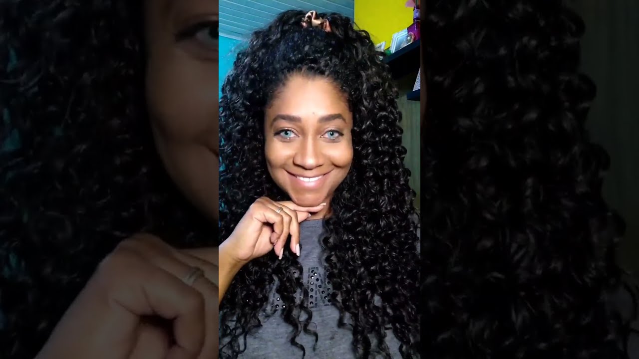Penteados pra cabelo org&acirc;nico cacheado com disfarce