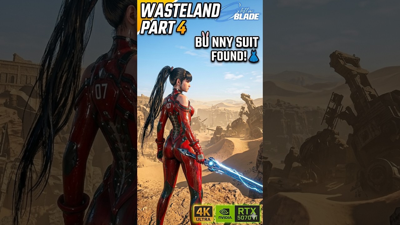 I FOUND BUNNY SUIT! 😱 Stellar Blade Part 4: Wasteland Secrets & Altess Levoire (4K 5070 Ti) Vertical