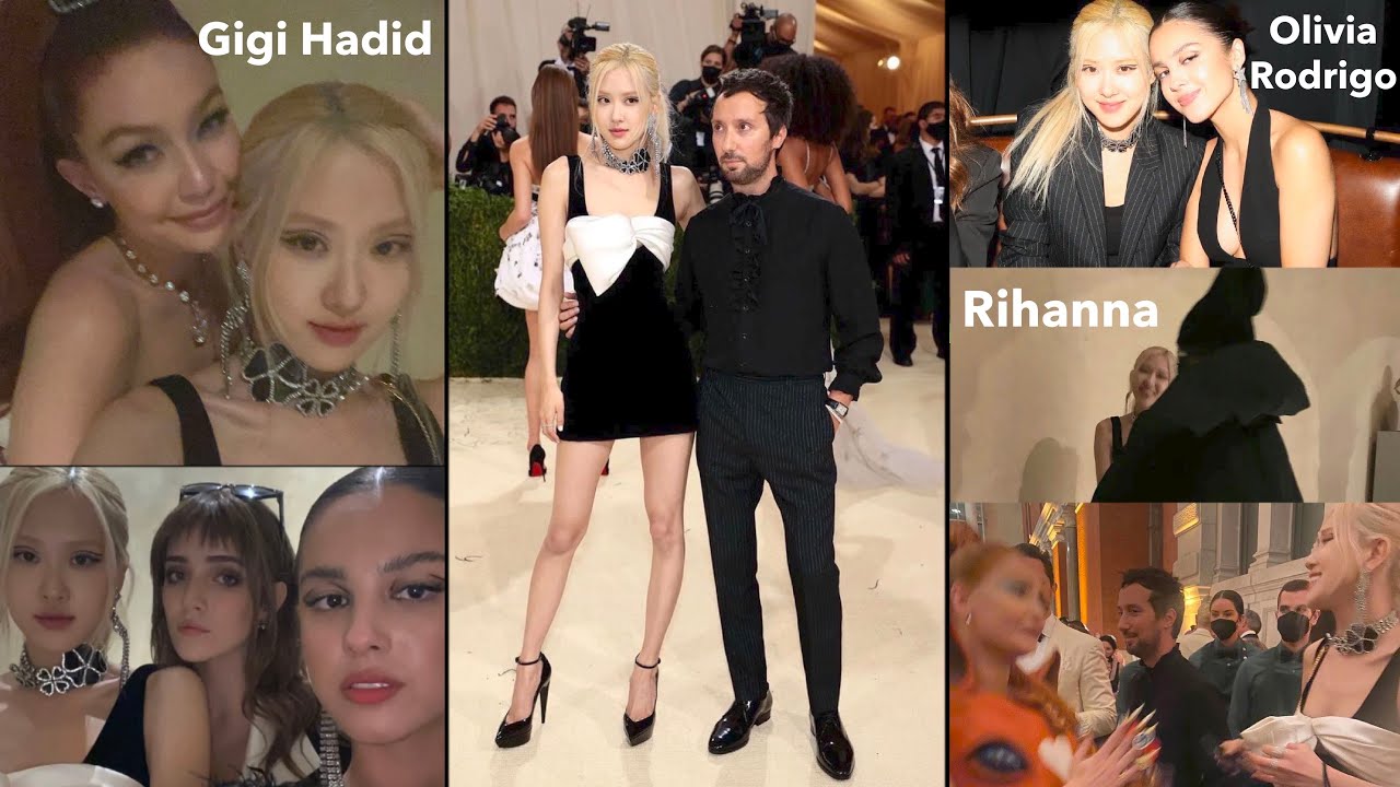 ROSÉ at the MET GALA 2021 + After Party with Anthony Vaccarello in New York