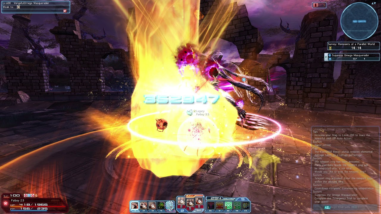 [PSO2 Global] Remnants Of A Parallel World [Depth 600] - Fighter/Luster 2:19