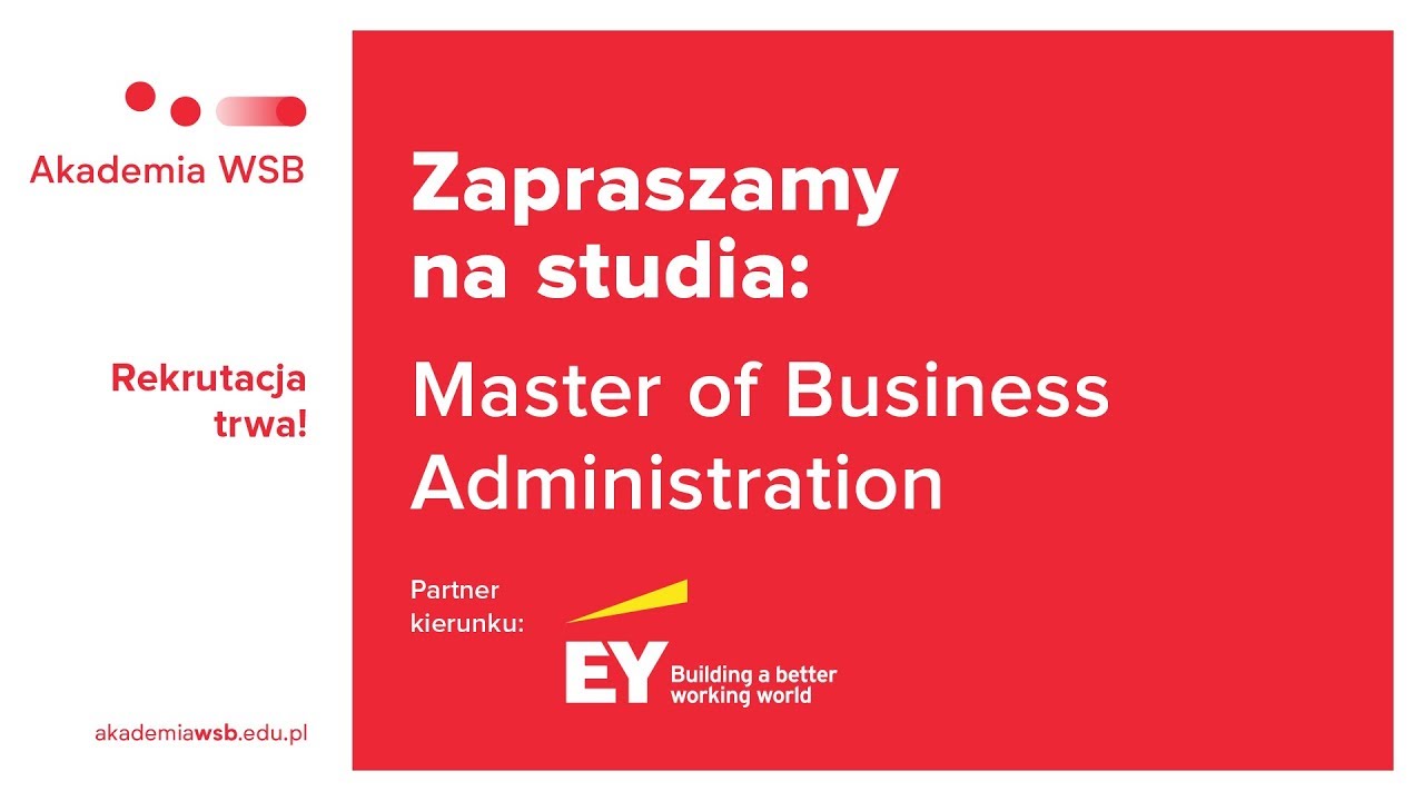 Absolwenci kierunku MBA (Partner kierunku: EY Academy of Business) odebrali dyplomy!
