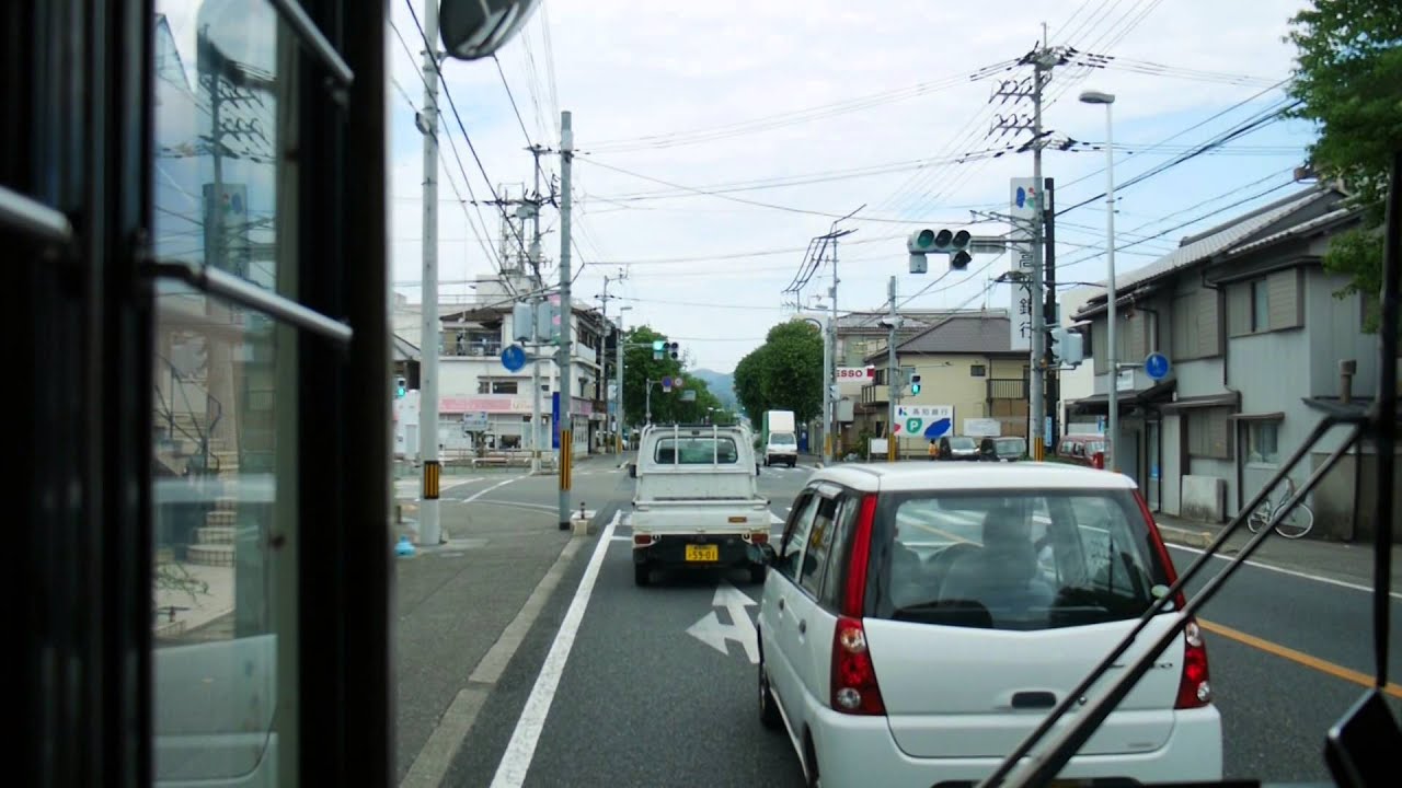 【前面展望】一宮高知営業所～はりまや橋～須崎出張所【高知県交通バス_路線バスで北上中】