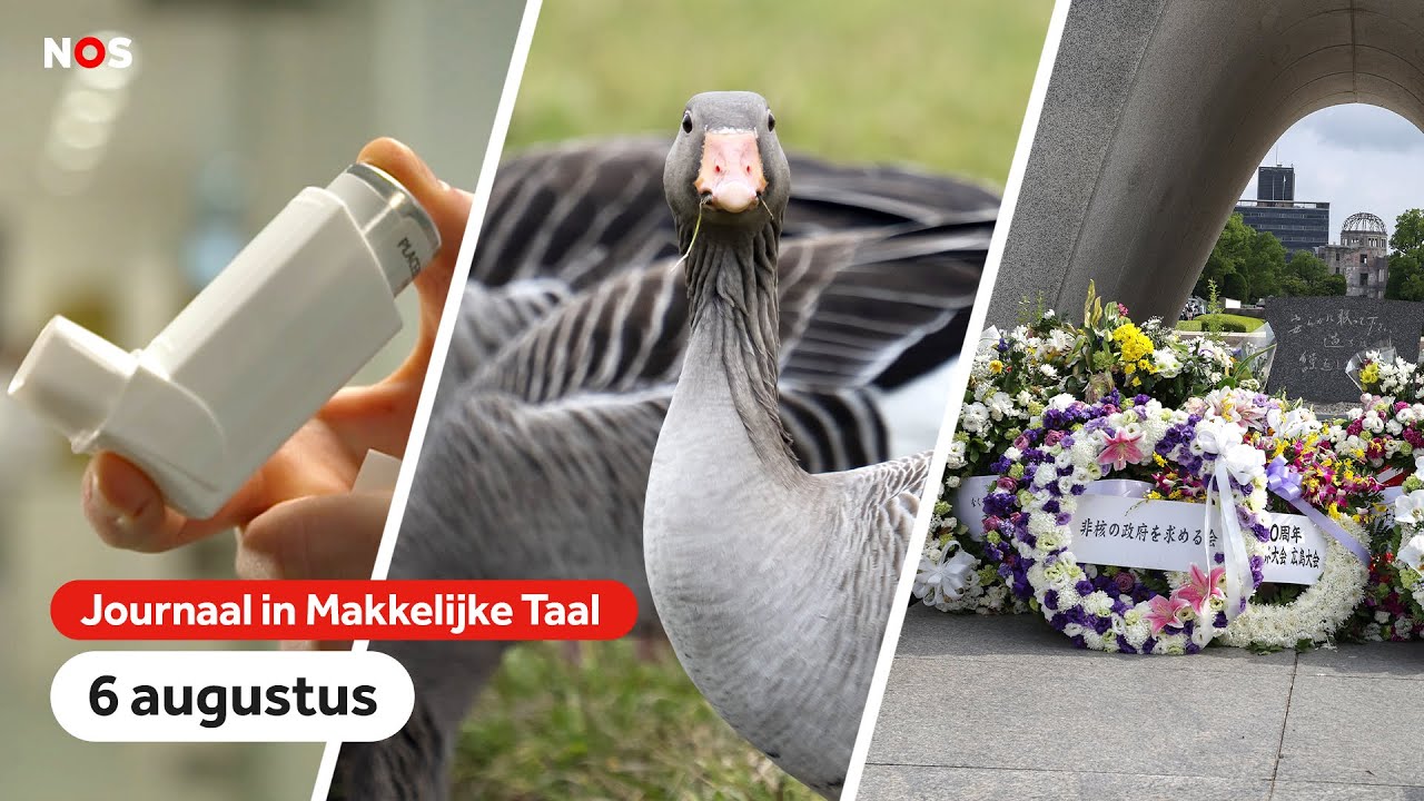 Longpatiënten krijgen te vaak ander medicijn, oplossing voor dode ganzen en herdenking kernbom Japan