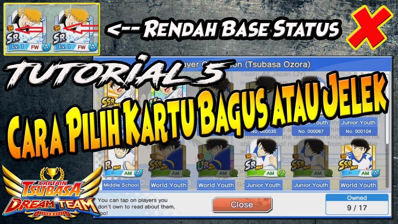 Tutorial Cara Lihat Kartu Player BAGUS atau JELEK - Captain Tsubasa Dream Team