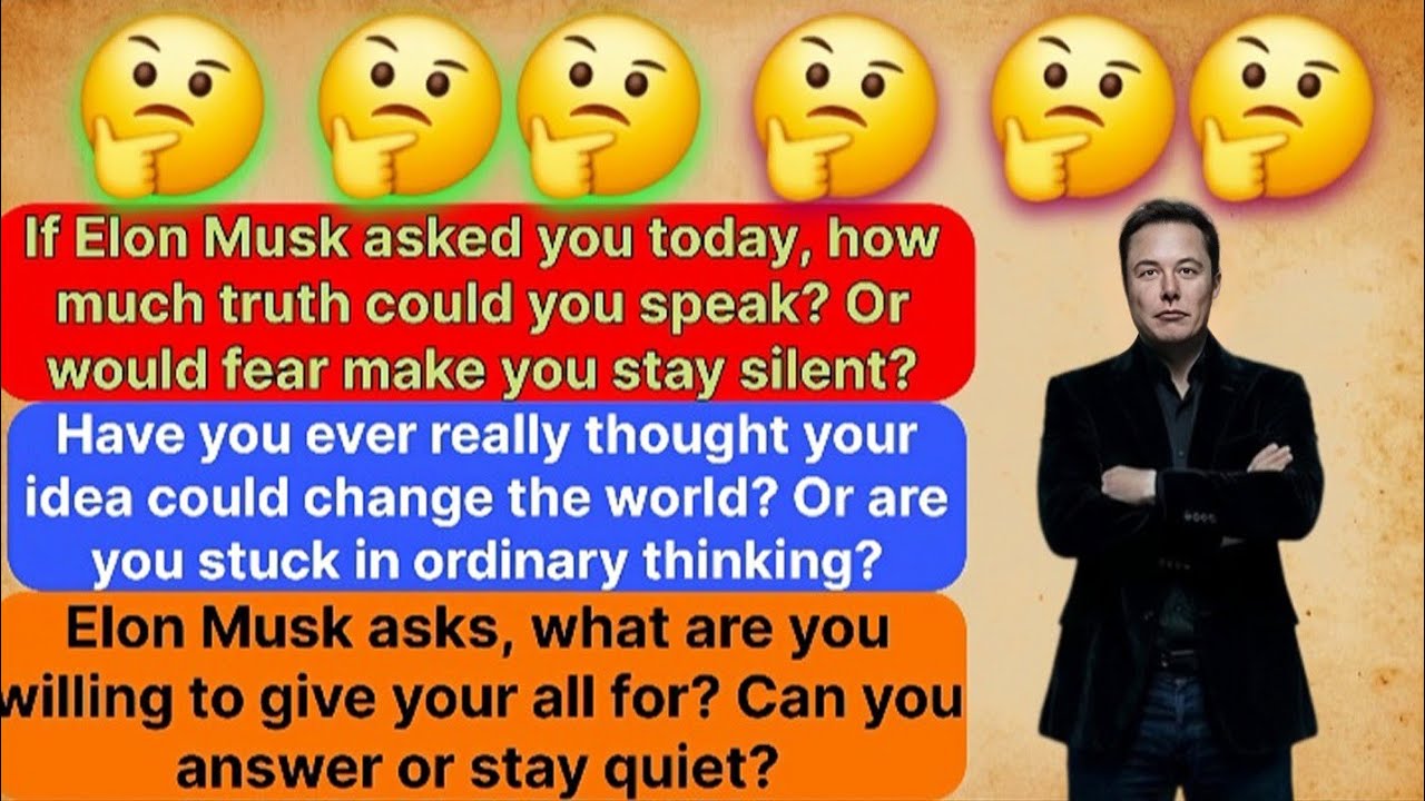 Answer These 3 Elon Musk Questions or Stay Silent Forever! 