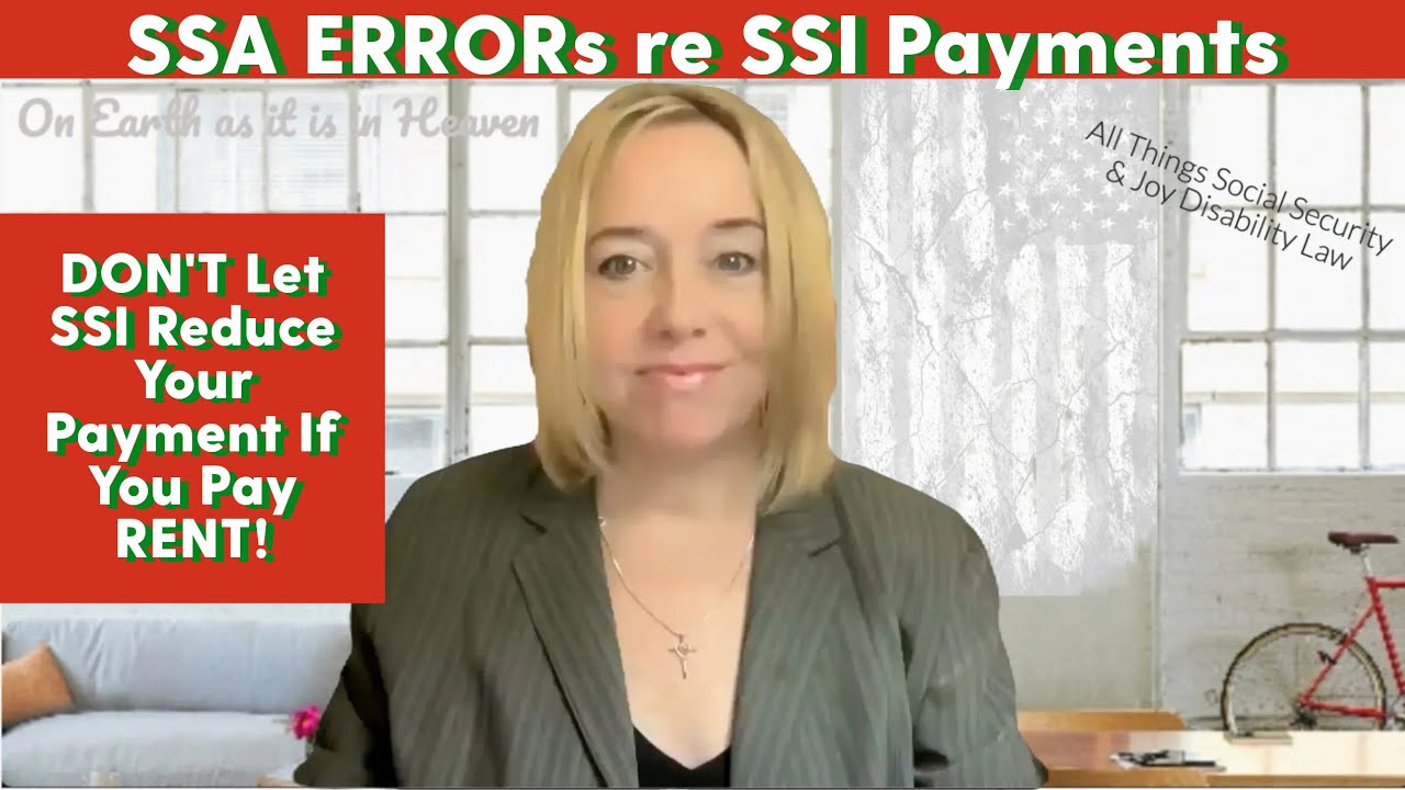 MUST KNOW - HOW TO Make Sure Your Rent Arrangement Causes NO SSI REDUCTION!