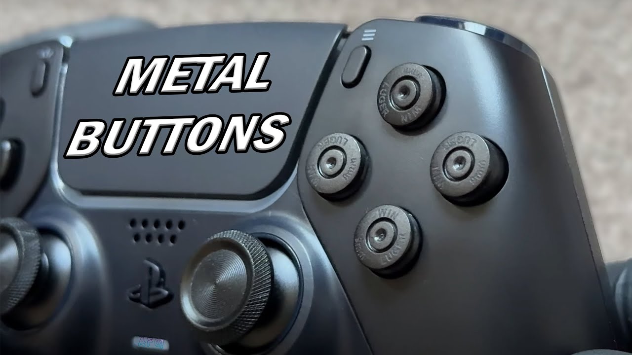 Metal Buttons For Your PS5 Controller (Mod)
