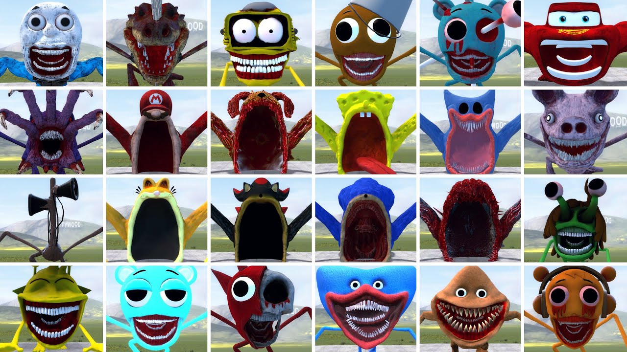 WHICH NEW ALL THE SPRUNKI TAPES HORROR FAMILY AND AND SEA EATER FAMILY IS THE STRONGEST? In GMOD!
