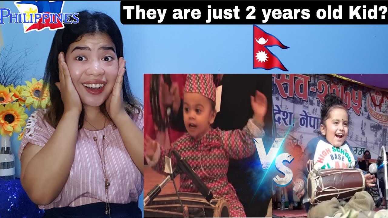 Filipino React On Two Nepali Kid  Playing Madal -Nepal 🇳🇵