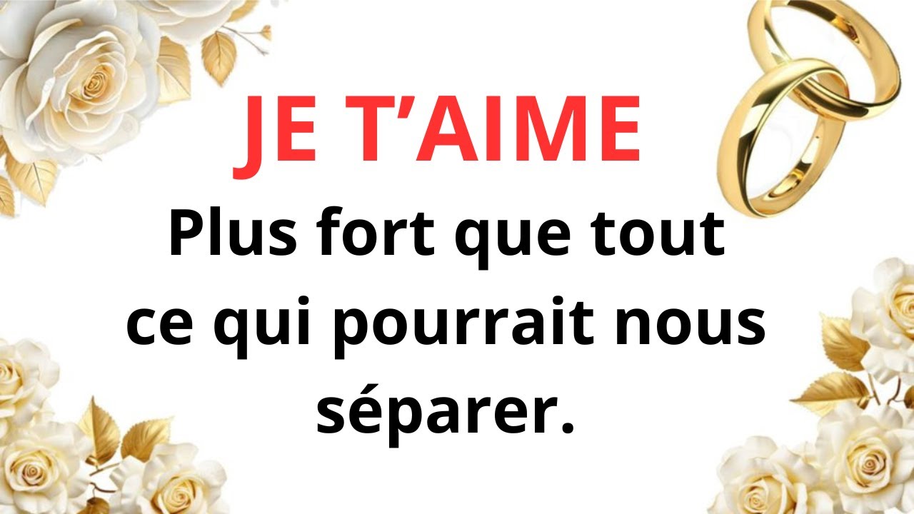 Je t’aime sans limite ni fin.