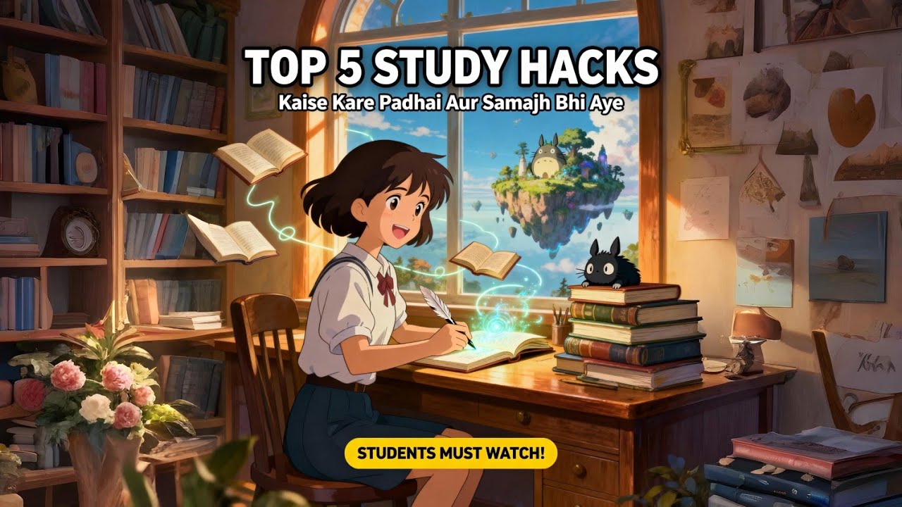 Top 5 Study Hacks | Kaise Kare Padhai Aur Samajh Bhi Aaye | Students Must Watch