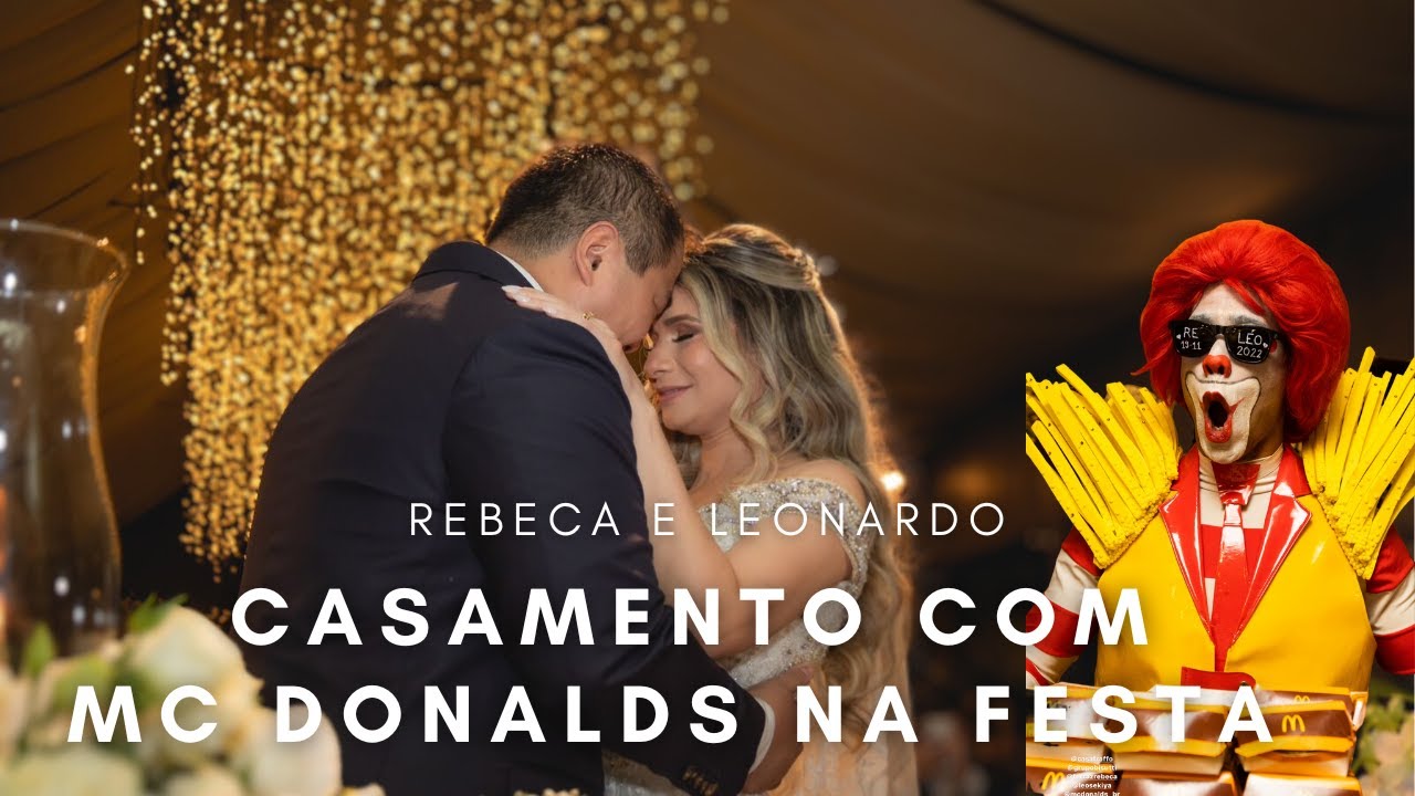 Casamento com Mc Donalds na Festa