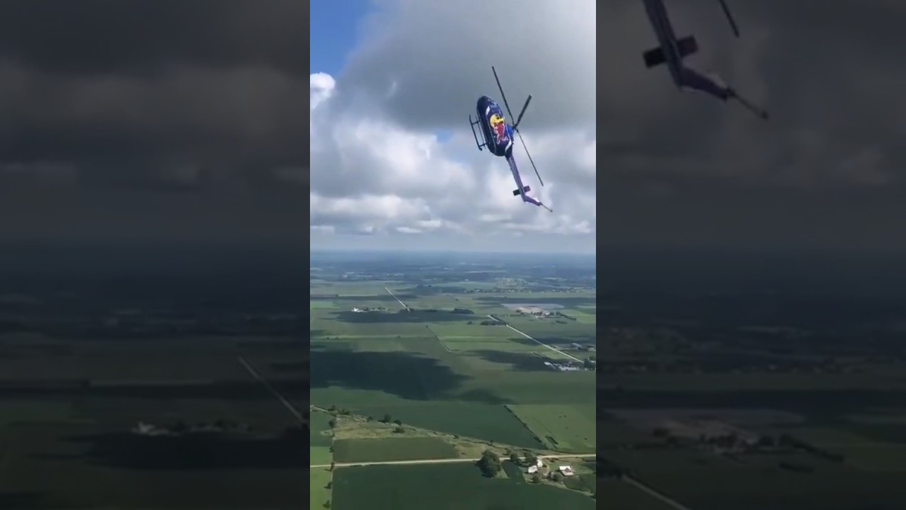 Red Bull Death defying Helicopter Stunt | Must see | #redbull