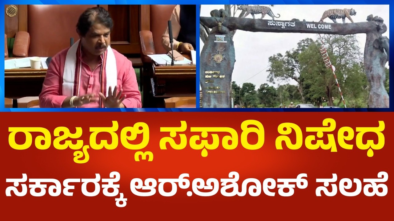 R.Ashok: ರಾಜ್ಯದಲ್ಲಿ ಸಫಾರಿ ನಿಷೇಧ: ರಾಜ್ಯ ಸರ್ಕಾರಕ್ಕೆ ಆರ್ .ಅಶೋಕ್ ಸಲಹೆ | Political360