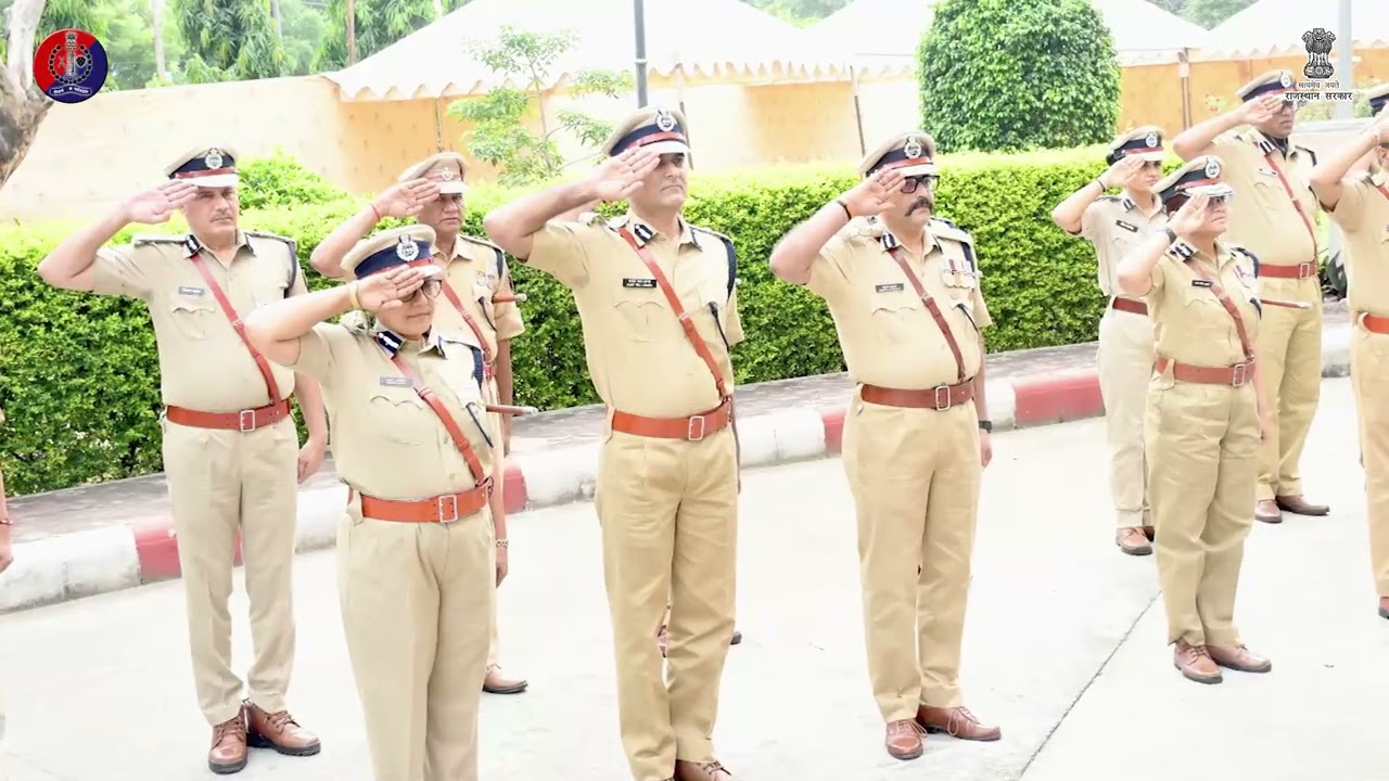 राजस्थान पुलिस मुख्यालय, जयपुर में 79वें स्वतंत्रता दिवस समारोह का आयोजन