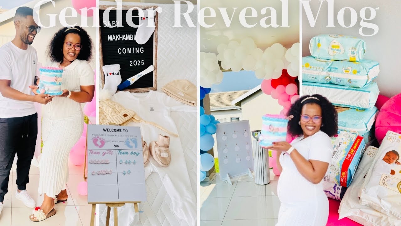 GENDER REVEAL VLOG💙🩷|Fun Games |Gynae Visit & Preparations |South African Youtuber #pregnancyjourney