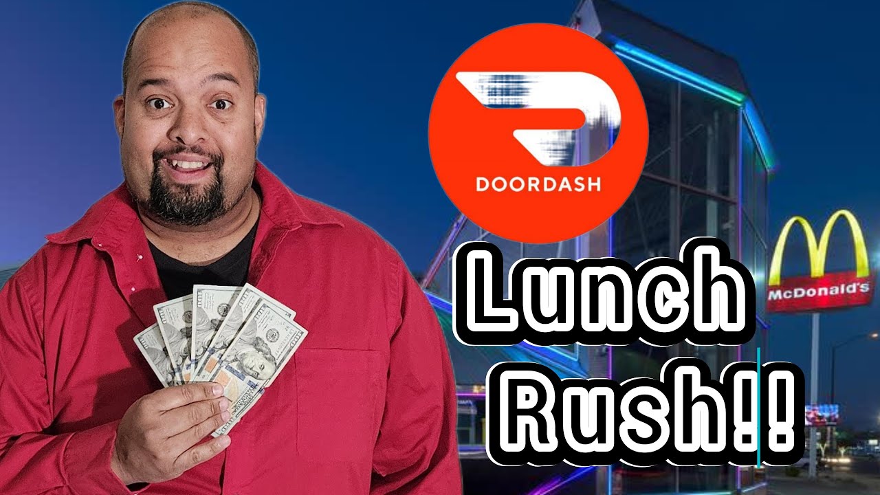 Taking EVERY DoorDash Order AMAZING 4 Hour Lunch RUSH!!!