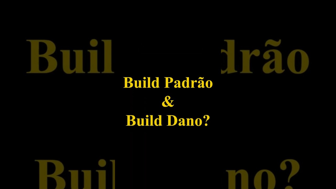 Entenda de uma vez por todas a diferen&ccedil;a entre BUILD PADR&Atilde;O & DANO para DARK LORD