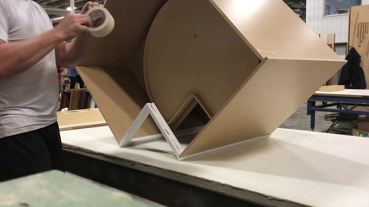 Building a corner base cabinet with lazy susans
