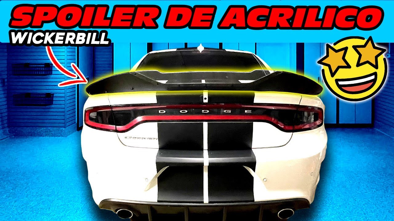 COMO INSTALAR Spoiler de acrilico trasero de Dodge Charger