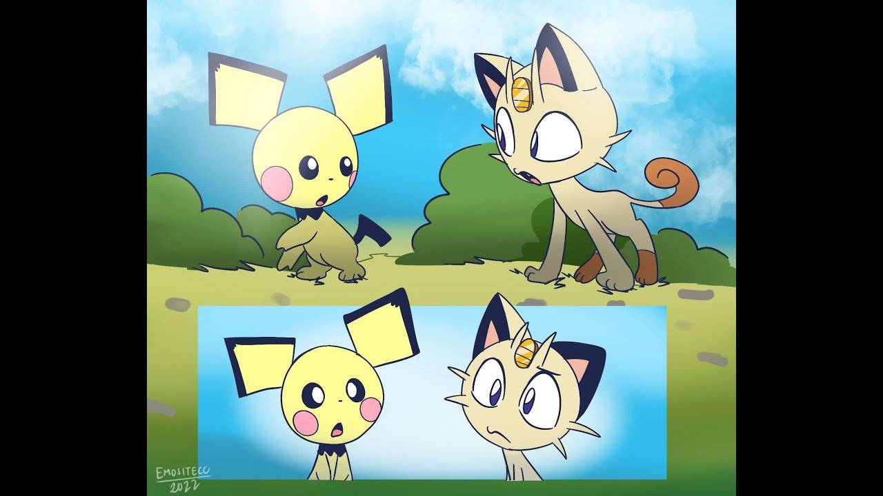 What if Pikachu and Meowth we're childhood Friends WIP (Comic Dub)