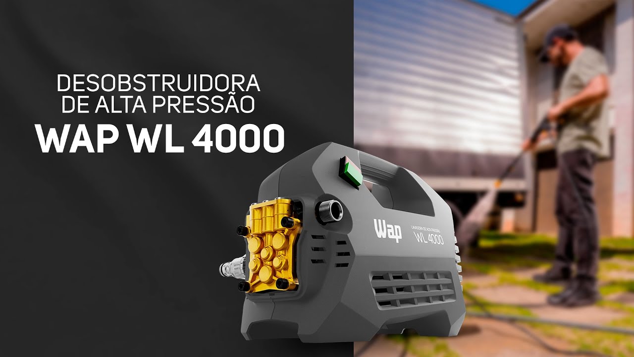 Limpeza pesada com a DESOBSTRUIDORA WAP WL 4000 ULTRA