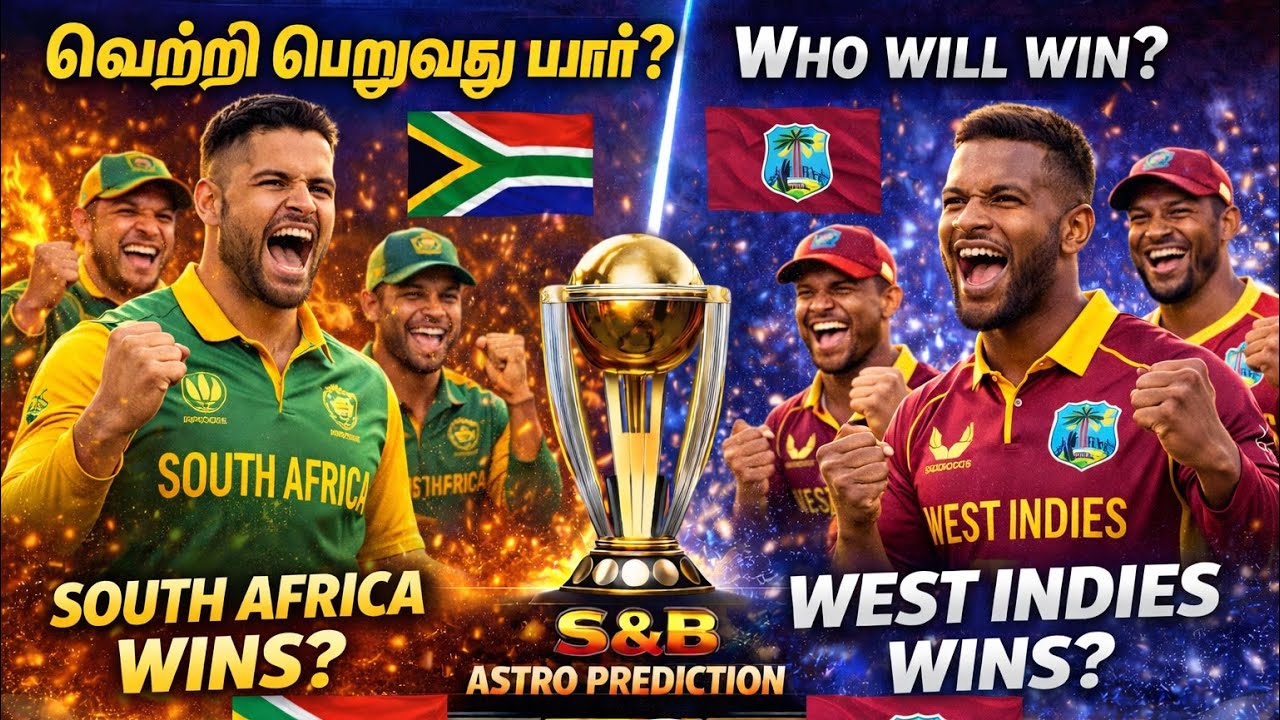 WI vs  SA| 47th  T20 |SA vs  WI | WORLD CUP 2026| DREAM 11 | S&B ASTRO PREDICTIONS | TAMIL