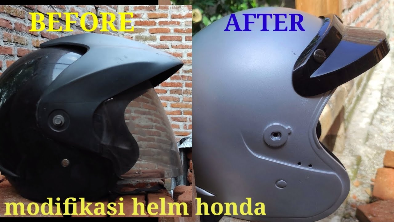 MODIFIKASI HELM HONDA TRX 3 JADI HELM BOGO