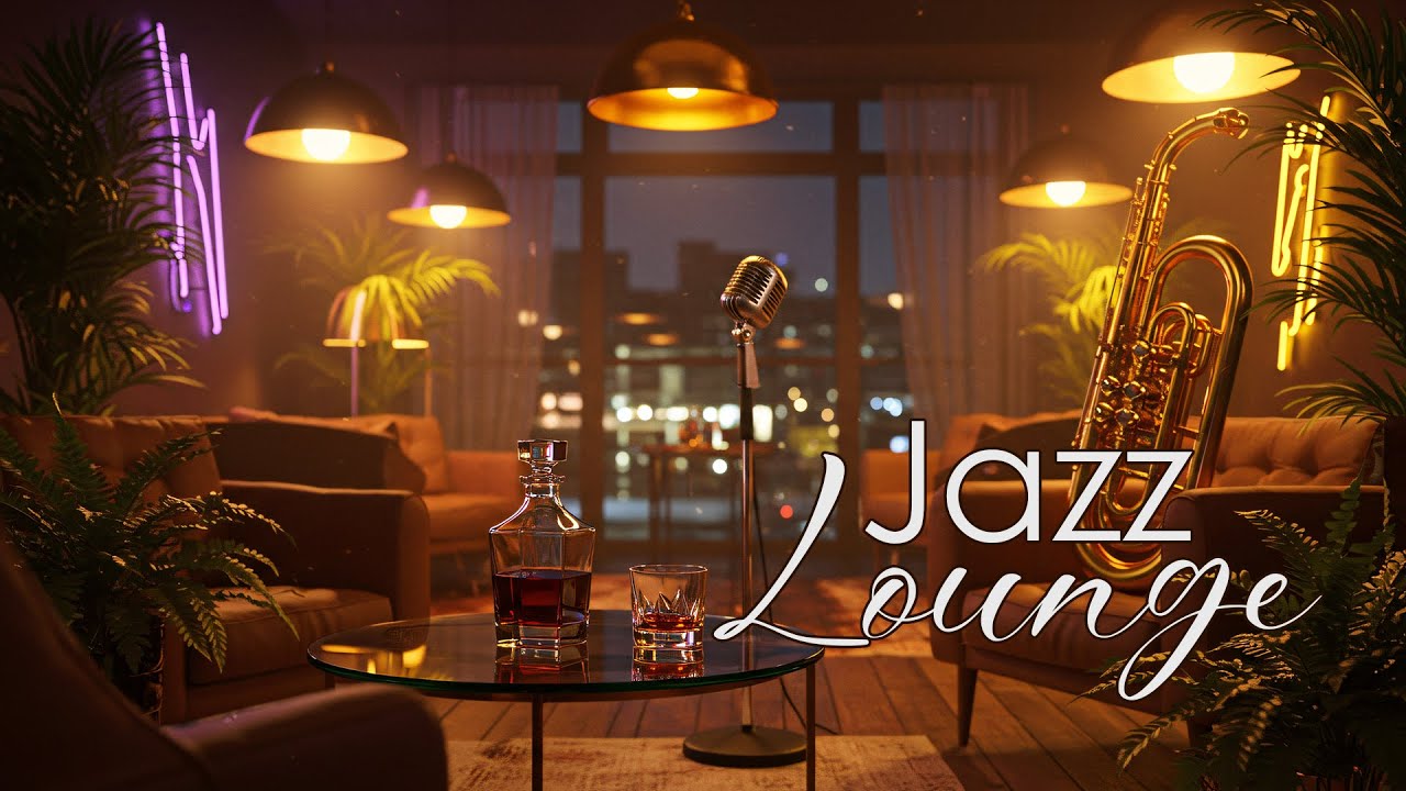 Late Night Jazz Lounge Ambience 🎷 Smooth Saxophone Music for Relaxing & Whiskey Moments