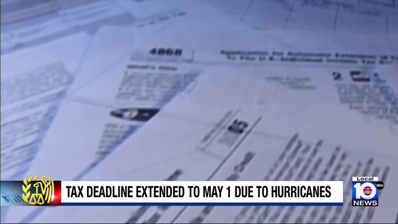 IRS extends tax deadline to May 1 for Florida residents